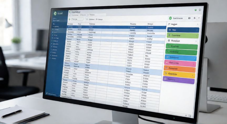en excel mediante una segmentación de datos podemos filtrar tanto en rangos como en tablas, Excel con segmentaciones de datos (slicers) filteando una tabla estructurada en la hoja de cálculo