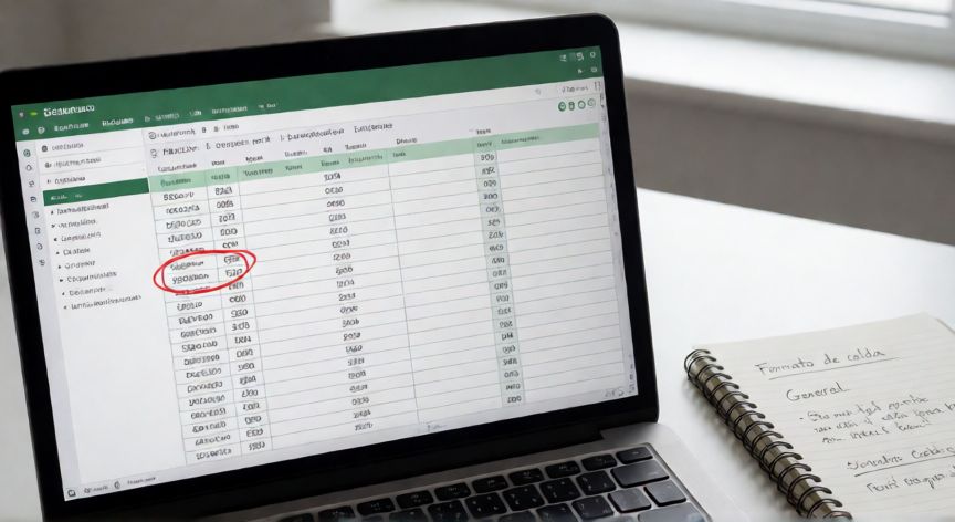 en excel pongo un numero y me sale la fecha, Hoja de cálculo de Excel con celdas mostrando fechas en lugar de números y notas de solución al lado