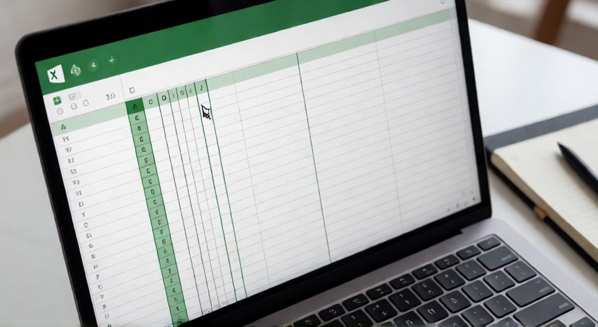 en excel que es una columna, Hoja de Excel con la columna D seleccionada mostrando el encabezado alfabético