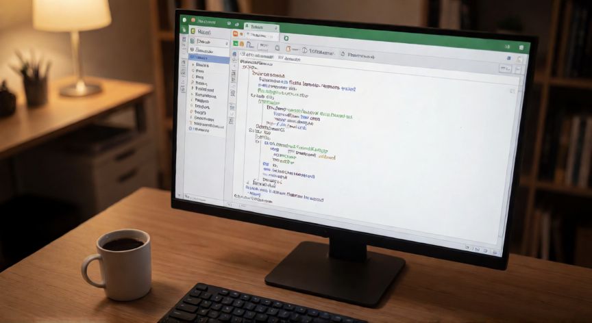 en excel se puede cambiar de minusculas a mayusculas, Editor VBA de Excel con una macro para convertir texto a mayúsculas de forma masiva