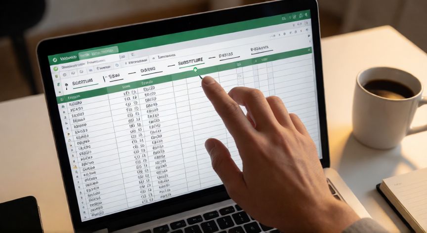 en excel sustituir punto por coma, Fórmula SUBSTITUIR en Excel convirtiendo puntos decimales a comas