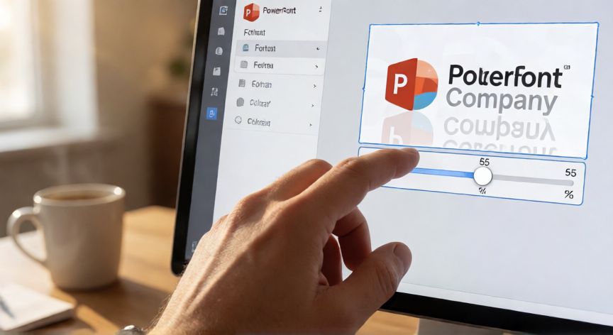 en powerpoint como poner una imagen como marca de agua, Ajustando el deslizador de transparencia en la pestaña Formato de PowerPoint