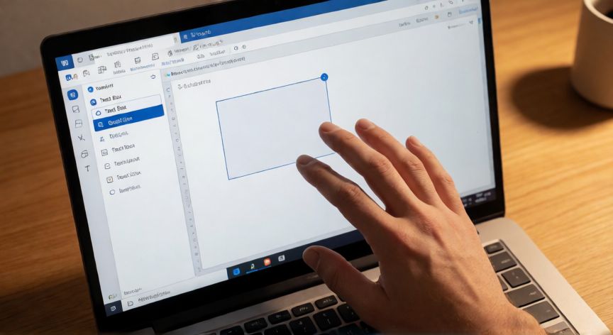 en word como hacer un cuadro, Pantalla de Word mostrando la opción Insertar cuadro de texto