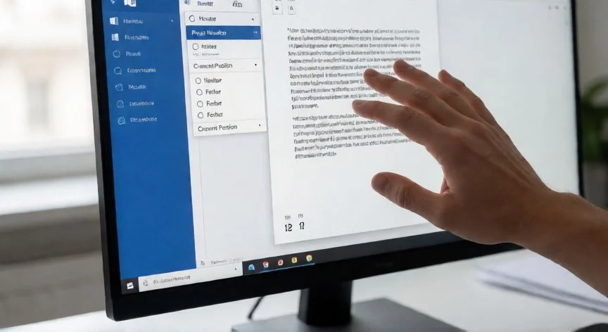 Pantalla de Microsoft Word mostrando el menú desplegable de Número de página en la pestaña Insertar