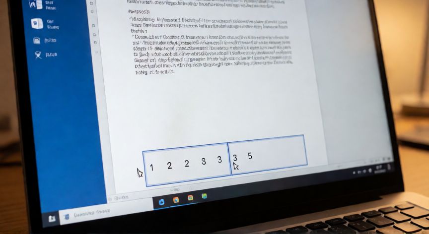 en word como numerar las hojas, Documento de Word en modo edición mostrando números de página en el pie de cada hoja