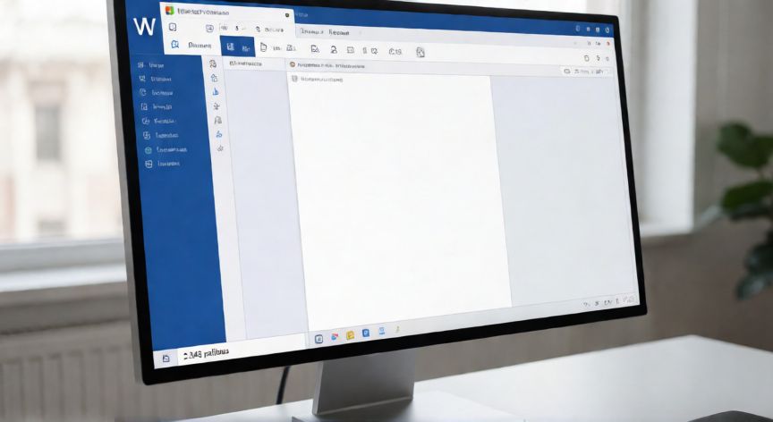 en word donde se cuentan las palabras, Vista de Microsoft Word con la barra de estado inferior mostrando el recuento de palabras activado