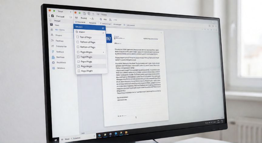 en word donde se pone el numero de pagina, Pantalla de Microsoft Word mostrando el menú de número de página en la pestaña Insertar