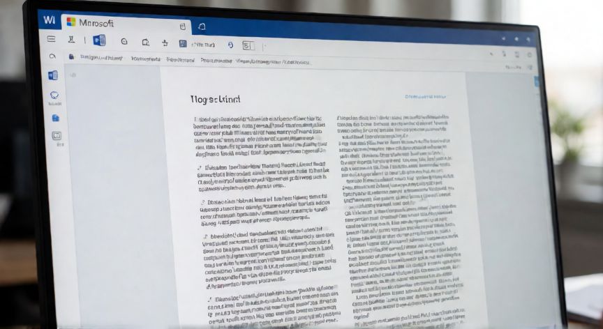 en word el ancho (por defecto) de dos columna es, Documento de Word en pantalla mostrando una disposición de dos columnas