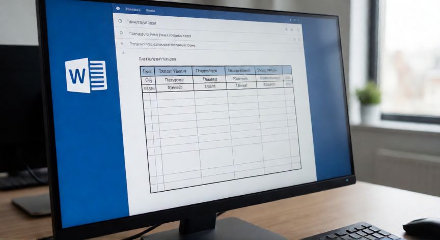 en word es posible insertar una tabla al interior de otra, Vista de Word mostrando una tabla anidada dentro de otra tabla en un documento abierto