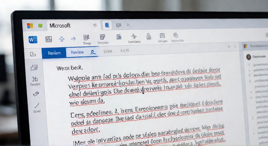 en word me aparece todo subrayado en rojo, Documento de Word con todas las palabras subrayadas en rojo por el corrector ortográfico