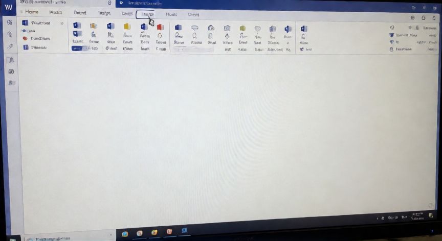 en word no me aparece la barra de herramientas, Pantalla de Microsoft Word con la barra de herramientas Ribbon desplegada completa