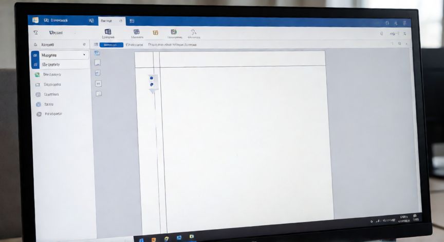 en word no me salen los margenes, Microsoft Word en vista Diseño de impresión mostrando las líneas de margen grises en la página