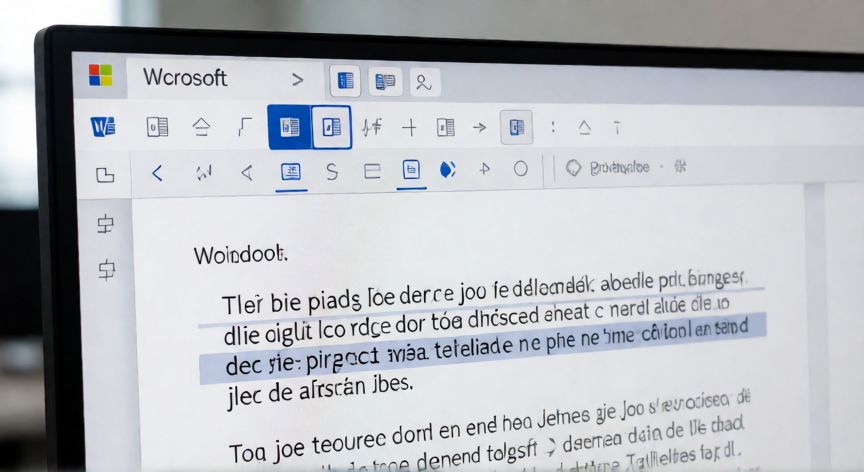 en word que es justificado, Barra de herramientas de Word con el botón de alineación justificado resaltado