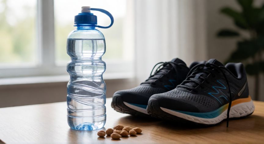 es mejor correr en ayunas o no, Preparación previa al trote con hidratación y snacks ligeros
