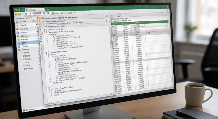 excel en visual basic, Ventana del editor VBA abierta en Microsoft Excel mostrando código de una macro con bucles y variables
