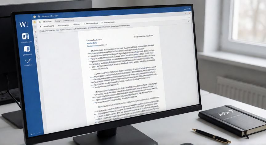 formato apa en word 7ma edición, Documento en Microsoft Word con formato APA 7ª edición aplicado, mostrando márgenes e interlineado correcto