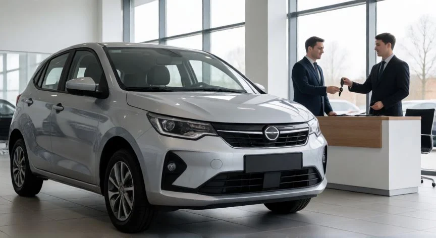 mejor forma de financiar un coche, Entrega de un coche nuevo en un concesionario con contrato de financiación firmado