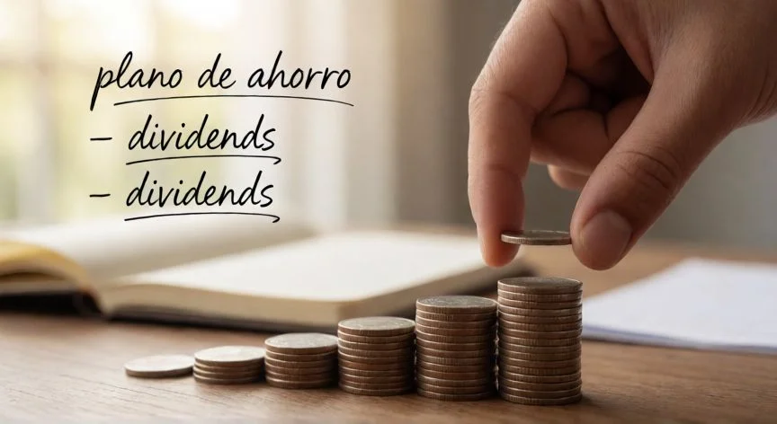 mejor forma de invertir en trade republic, Concepto de ahorro mensual e inversión a largo plazo con monedas apiladas