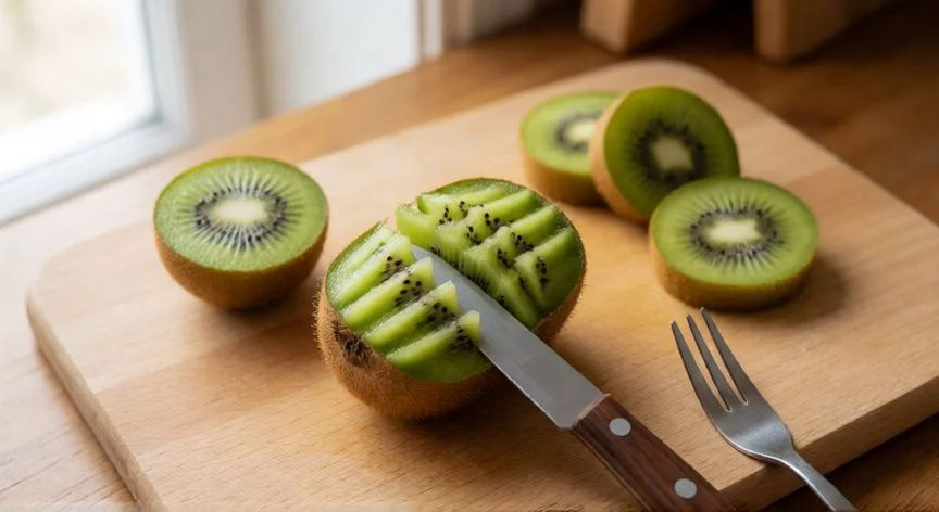 La mejor forma de pelar un kiwi de forma rápida y sin desperdicio