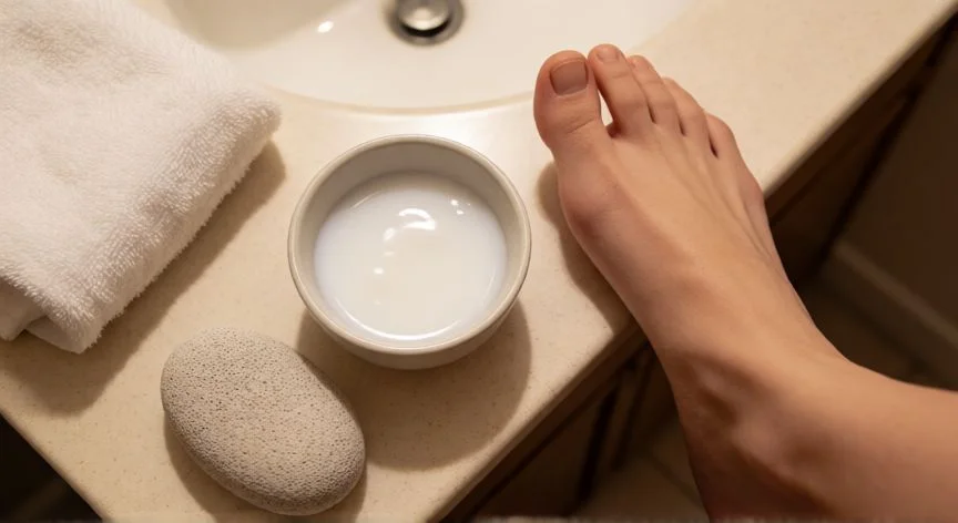 mejor forma de quitar verrugas, Tratamiento casero de verruga plantar con ácido salicílico y piedra pómez