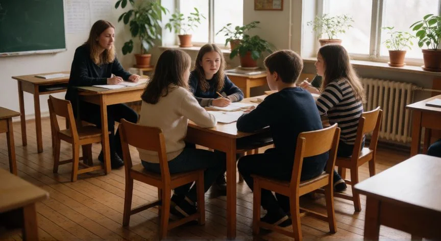 mejor pais con nivel educativo, Ambiente cálido y colaborativo en un aula finlandesa centrada en la interacción