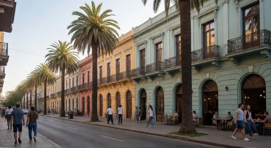 mejor pais de latinoamerica para vivir, Calles tranquilas y arquitectura colonial en Montevideo, Uruguay