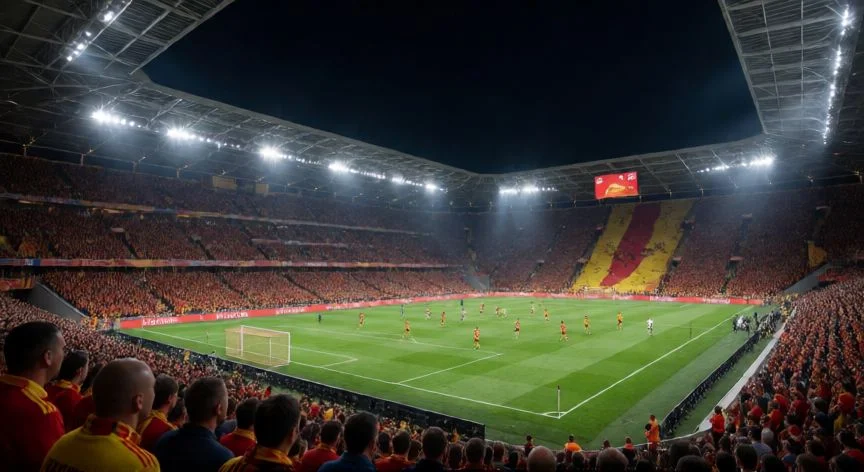 mejor pais futbol, Estadio europeo lleno de aficionados durante un partido importante de fútbol