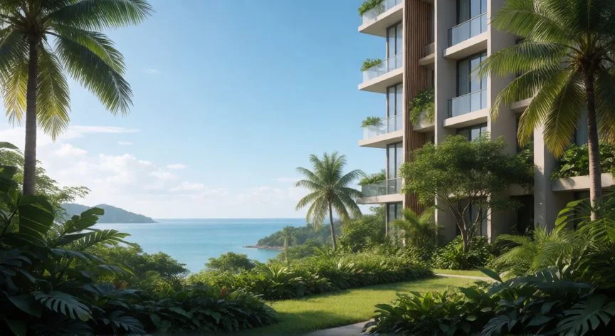 mejor país para jubilarse un español, Residencias modernas en Malasia con vistas al mar