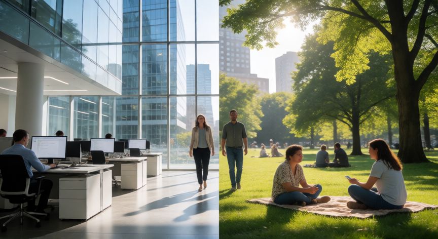 Equilibrio entre trabajo y vida personal en países desarrollados