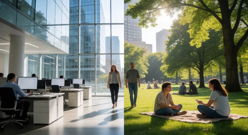 Equilibrio entre trabajo y vida personal en países desarrollados