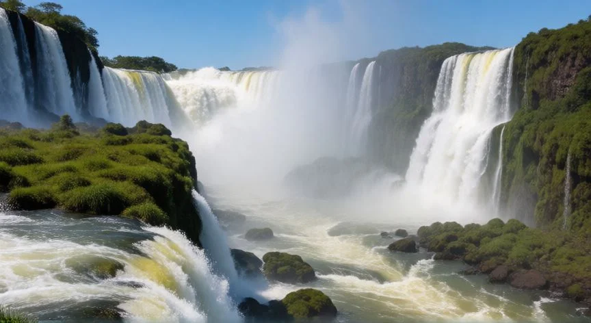 mejor pais sudamerica para viajar, Las impresionantes cataratas del Iguazú entre Argentina y Brasil