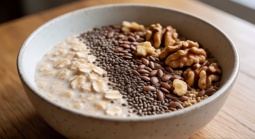 mejor producto natural para bajar el colesterol, Alimentos ricos en fibra soluble y grasas saludables para controlar el colesterol