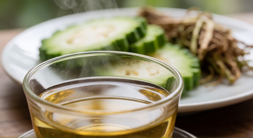 mejor producto natural para limpiar el higado, Té herbal desintoxicante con diente de león y hierbas amargas