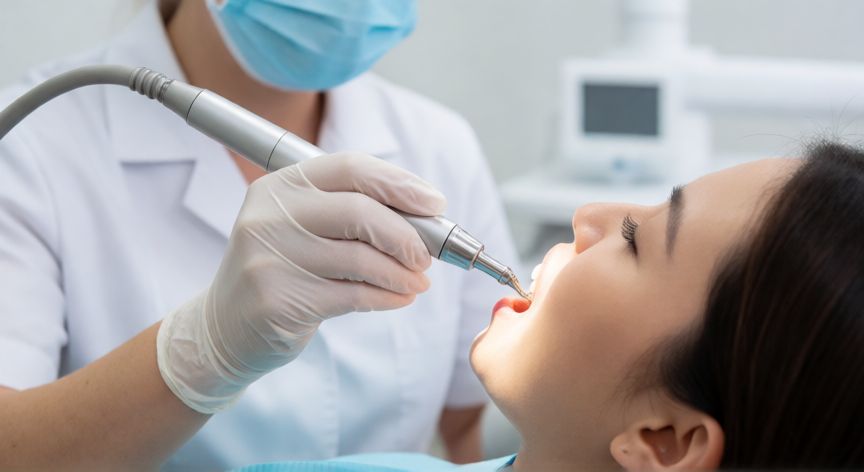 mejor producto para blanquear los dientes, Limpieza dental profesional con sonda ultrasónica