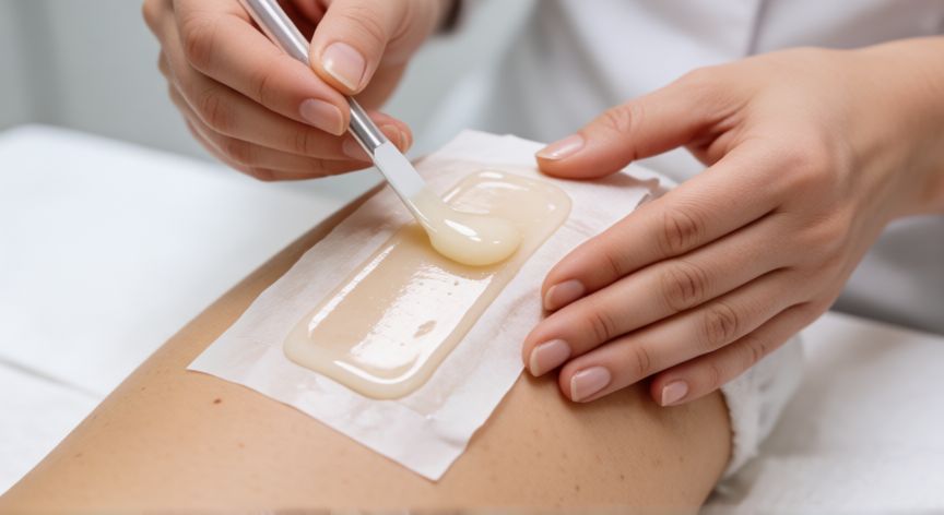 mejor producto para depilar zona intima, Aplicación de cera fría profesional para depilación en zona sensible