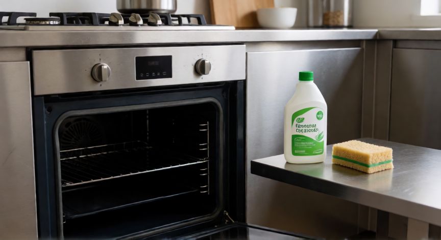 mejor producto para limpiar cocina, Cocina moderna limpia con productos ecológicos