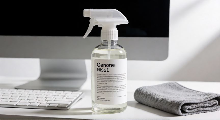 mejor producto para limpiar pantalla ordenador, Kit de limpieza con spray y paño para pantallas de ordenador