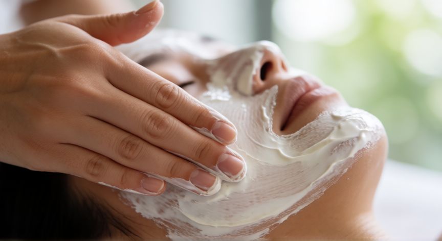 mejor producto para limpiar puntos negros, Aplicación de mascarilla de arcilla blanca para la limpieza profunda de la piel