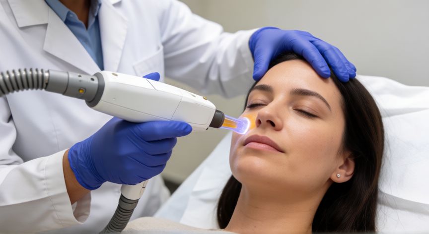 mejor producto para marcas de acne, Tratamiento láser en clínica dermatológica para cicatrices de acné