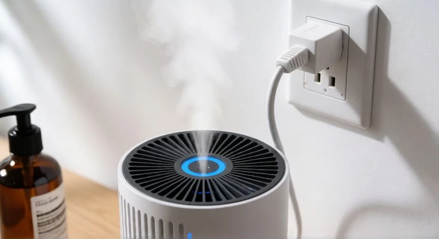 Difusor eléctrico de repelente para mosquitos enchufado en la pared