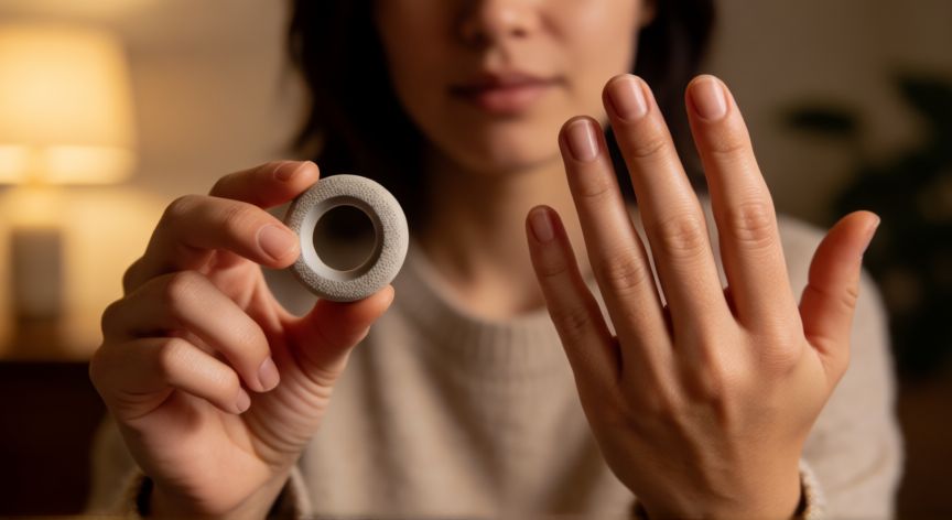 mejor producto para no morderse las uñas, Uso de anillo antiestrés y uñas cortadas como técnica conductual