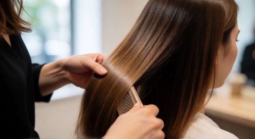 mejor producto para reparar cabello dañado, Pelos sanos y brillantes después de un tratamiento reparador profesional