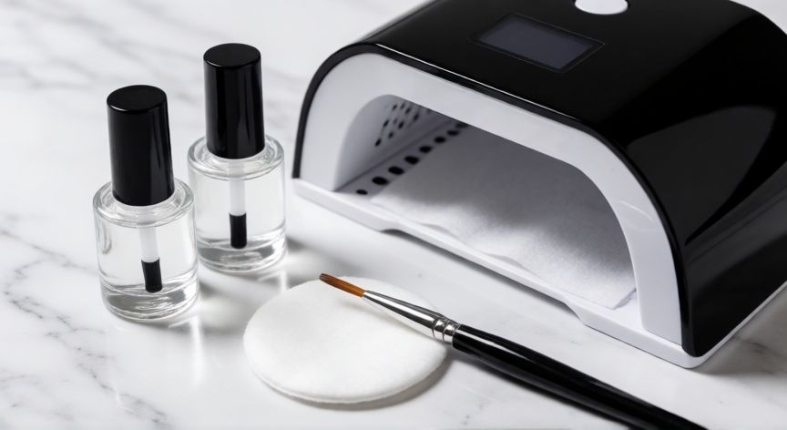 mejor producto para uñas de gel, Kit completo de manicura con lámpara UV-LED y esmaltes de gel profesional