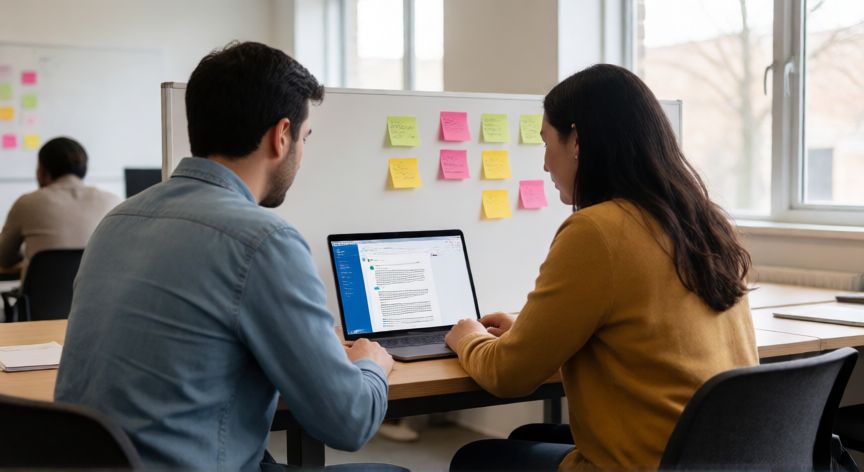 microsoft word en web, Dos colaboradores editando un documento de Word en tiempo real desde el navegador