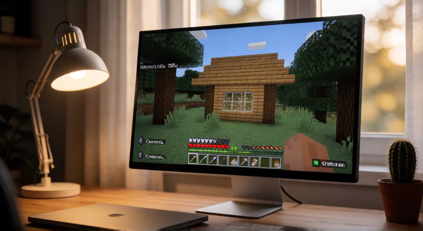 minecraft es sin internet, Minecraft en modo offline en un PC de escritorio sin conexión a internet