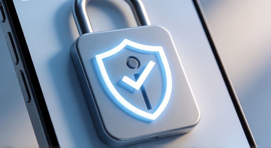 o que é android key system verifier, Icono de escudo de seguridad en pantalla de móvil Android