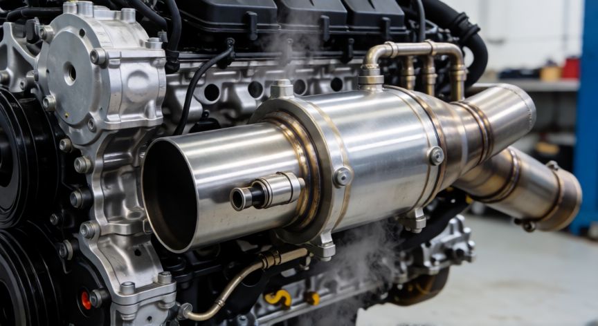 o que significa tecnologia jet&clean, Sistema de inyección de agua Jet & Clean en el escape de un motor diésel