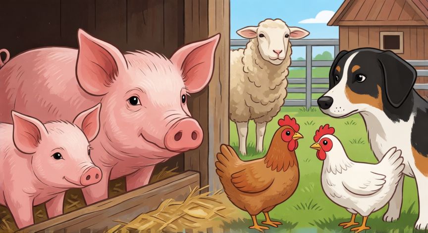 para qué animales sirve la oxitetraciclina, Animales de granja y compañía que pueden recibir tratamiento veterinario