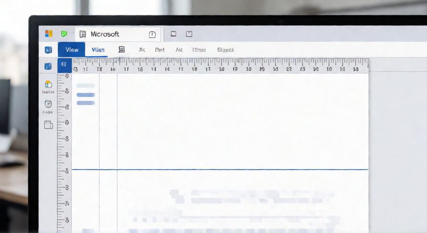 poner en word regla, Ventana de Word con la regla visible y una línea horizontal insertada como separador