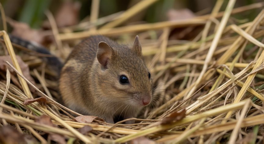 por qué hay animales que se comen a sus crías, Madre roedor en su nido natural